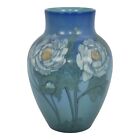 Rookwood 1924 Arts And Crafts Pottery Floral Blue Vellum Ceramic Vase 927E Diers