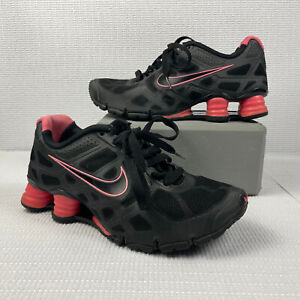 Rare Nike Shox Turbo Black Pink Running Shoes 454165-006 Womens Size 7