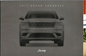 2017 Jeep Grand Cherokee Overland Trail Hawk SRT FL Sales Brochure W/Buyes Guide