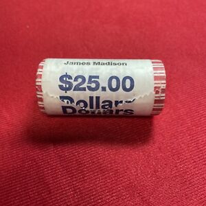 2007 D James Madison Presidential Roll of 25 - 1 Dollar Coins Uncirculated