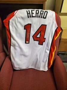 Tyler Herro Autographed Signed Miami Heat White jersey  JSA COA