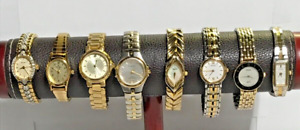 Vintage Ladies Watch lot of 8, Seiko Citizen Waltham Elgin Pulsar more watch.