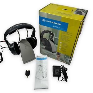 Sennheiser RS120 On-Ear Wireless RF Headphones with Charging Cradle HDR120 TR120