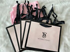 5X Victoria's Secret SMALL Paper Shopping Gift Bags Pink  Black Trim w/Tissues