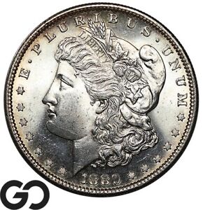 New Listing1880-S Morgan Silver Dollar Silver Coin, Lustrous Gem BU++