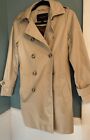 Coach Double Breast Belted Trench Coat Women’s Beige Size XS