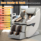 White Full Body 3D Zero Gravity Massage Chair Recliner SL-Track AI Voice Control