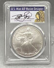 1996 Silver Eagle PCGS MS70 Thomas Cleveland Signed Label
