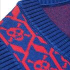 GUCCI NEW 100% AUTHENTIC Men's Medium Skull Embroidered Accent Knitted Sweater