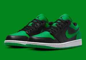 Nike Air Jordan 1 Low Lucky Green Black 553558-065 Men's or GS Shoes NEW