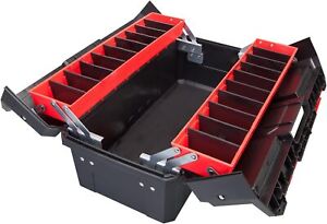 Double Folding Multi-Function Portable Plastic Storage Tool Box
