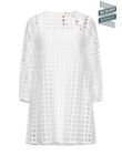 RRP €762 N 21 Sangallo Lace Shift Dress IT40 US4 UK8 S White  Made in Italy