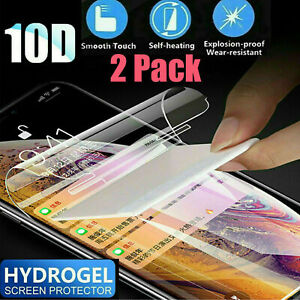 [2PK] For LG G7 G8 G8s ThinQ Full Cover Soft Hydrogel TPU Film Screen Protector