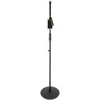 Gravity Stands Microphone Stand With Round Base - Black