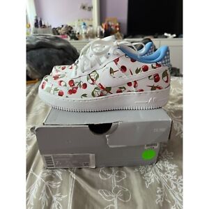 Nike Air Force 1 Low GS 'Cherry' CJ4094-100 Sneakers Shoes - Youth 7 Women's 8.5