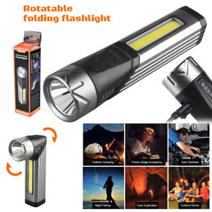 1000000 Lumens Bright Magnetic Tactical Flashlight Rechargeable LED Work Light