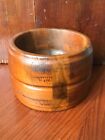Vintage Wooden Inlay Bowl with Single Rib ~ Nut / Fruit Bowl