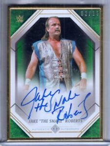2021 Topps WWE Transcendent Auto JAKE The Snake ROBERTS Gold Framed AUTOGRAPH 15