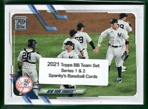 2021 Topps Baseball New York Yankees Team Set Series 1 and 2 all 26 cards Judge