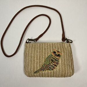 Sakroots Peace Crossbody Campus Mini Bag Embroidered Woven Owl Purse