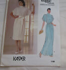 Vogue Original Kasper 1188  Dress Uncut Pattern Sz 14 Vintage 1980's