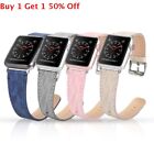 Genuine Leather Band For iWatch Apple Watch Series 5/4/3/2/1 Women Men 38mm 44mm