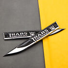 Pair Black Metal Fender Transformers Decepticon Emblem Badge Side Wing Sticker (For: Nismo)