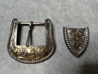 Elk Creek Sterling .925 / 14K Gold Fill Buckle Set Made in OLD MEXICO