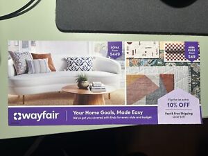WAYFAIR COUPON 10% OFF ENTIRE PURCHASE EXPIRES 6/14/24 FIRST TIME CUSTOMERS ONLY
