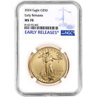 2024 American Gold Eagle 1 oz $50 - NGC MS70 Early Releases