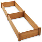 Wooden Raised Garden Bed, Wood Planter Box Stand - Natural