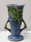 Vintage Roseville Pottery Blue Bushberry 30-6