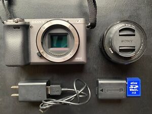 Sony A6000 24.3MP Mirrorless Digital Camera w/ 16-50mm 3.5-5.6 lens - Silver