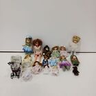 Vintage Show Stopper Porcelain Dolls & Baby Carriage Assorted 14pc Lot