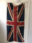 British WW1 / WW2 Vintage LINEN Panel stitched Union Jack Flag / Old