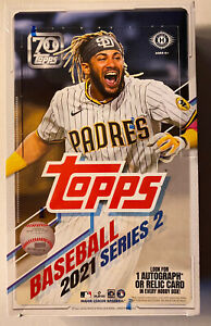 2021 Topps Series 2 Baseball Hobby Box Relic? Auto? Cut? 24 Packs 14 Cards/Pack