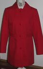 GNW Women's Medium Red Jacket Trench Coat Cotton Polyester