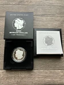 2023-S Proof $1 Morgan Silver Dollar w/ Box, OGP & COA