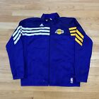 Los Angeles Lakers Adidas Jacket Size XL NBA Stained Up, See All Pictures