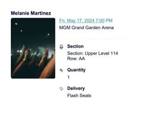 Melanie Martinez 17 May 2024 Las Vegas MGM Grand Garden Arena Trilogy Tour