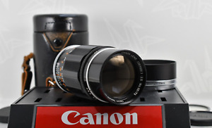 [Near MINT ] Canon Lens 135mm F3.5 L39 LTM Leica screw Mount w/Case From JAPAN