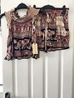 Band of Gypsies Top and Shorts Two Piece Indian Elephant Set Size S BNWT