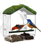 Window Bird Feeder Clear Acrylic Window Bird House with Strong Suction Cups