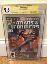 Transformers #1 CGC 9.6 Signed By Bill Sienkiewicz 1st App. Autobots And Decepti