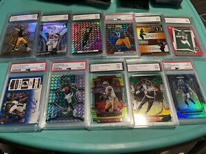 50 Card NFL Variety Lot (Slabs, Autos, Patches, Numbered, Etc) No Garbage Cards.