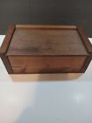 Handmade Wooden box with slide out lid or top . Measures 10x6 inch. Storage