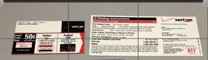 Verizon PAYPHONE INSTRUCTION CARDS For Automatic Electric 120B Style Payphone