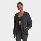 Women's French Terry Cardigan - All in Motion Black M