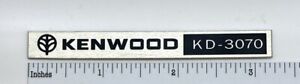Kenwood KD-3070 Turntable Badge Logo - Custom Made Aluminum