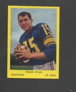 1960 Bell Brand Football Card #3 Frank Ryan-Los Angeles Rams Ex Mint Card